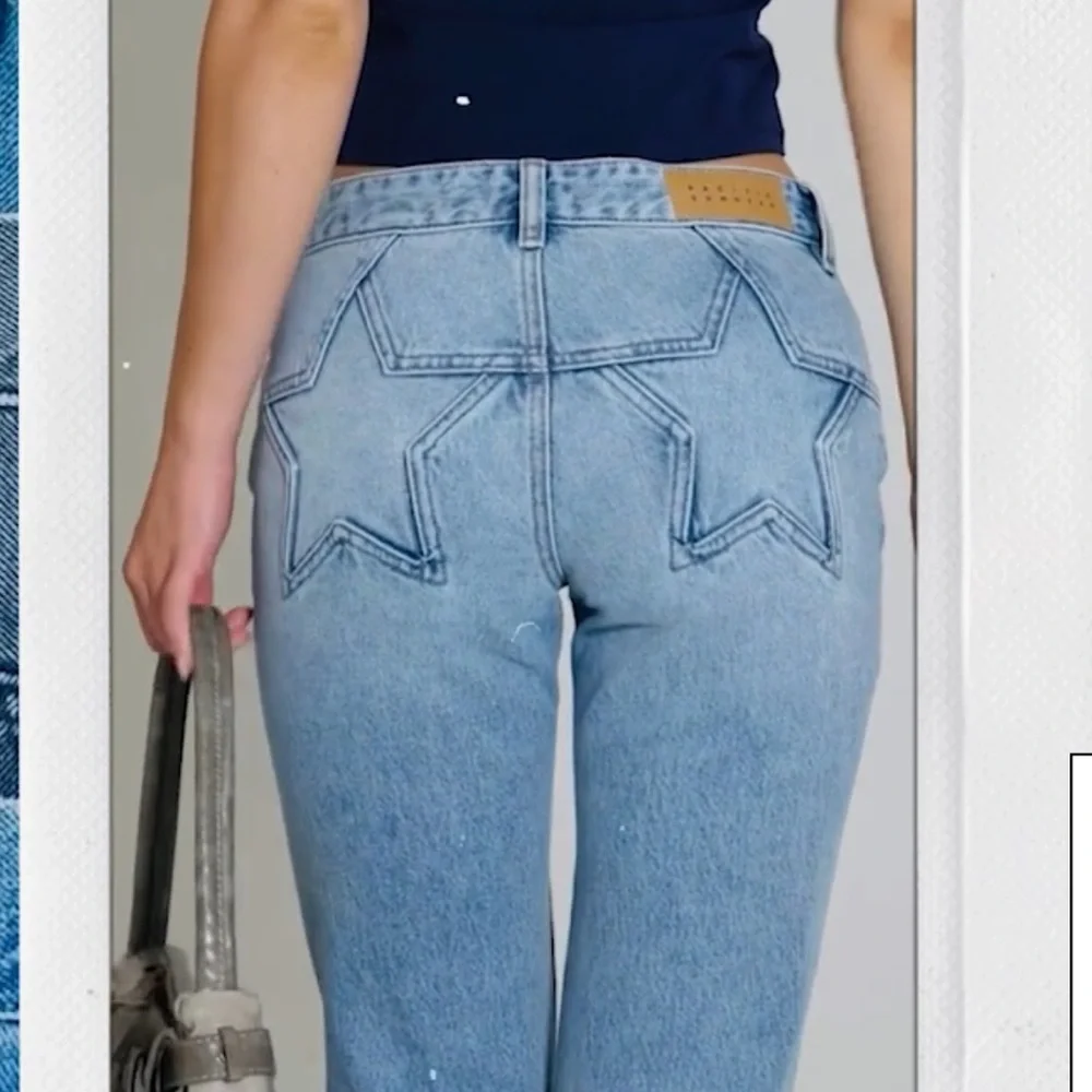 Pacsun Jade Low Rise Light Wash Bootcut Jeans with Star Pockets - Picture 2 of 14